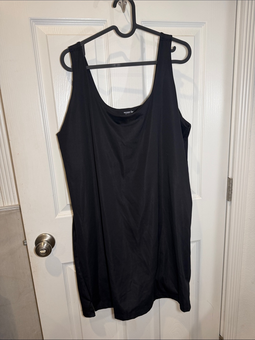 Old Navy Black Active Scoop Neck Tank Dress w/ built in shorts